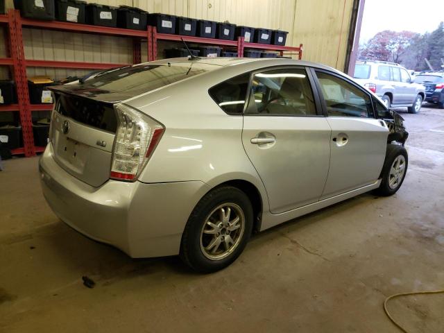 JTDKN3DUXA0085567 - 2010 TOYOTA PRIUS SILVER photo 3