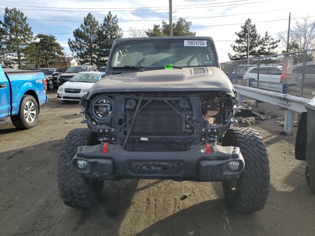 1C4HJXFG6MW570634 - 2021 JEEP WRANGLER RUBICON GRAY photo 5