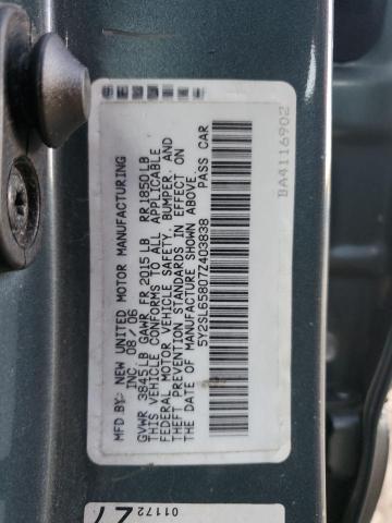 5Y2SL65807Z403838 - 2007 PONTIAC VIBE TEAL photo 12