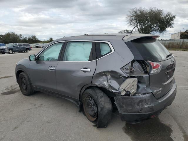 KNMAT2MT6FP562674 - 2015 NISSAN ROGUE S GRAY photo 2