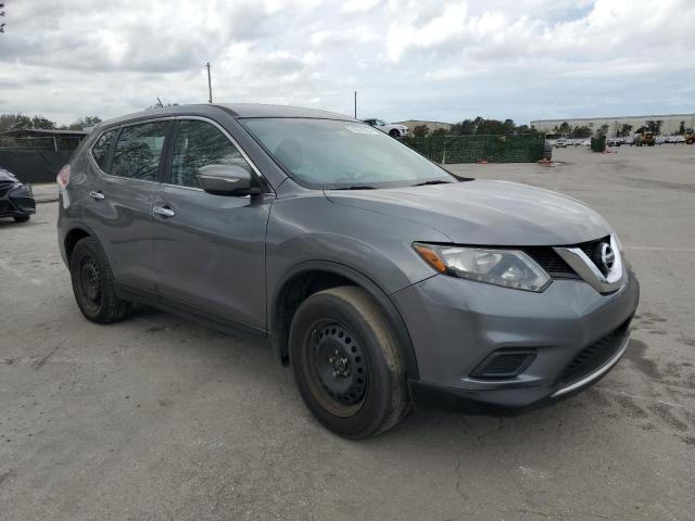 KNMAT2MT6FP562674 - 2015 NISSAN ROGUE S GRAY photo 4