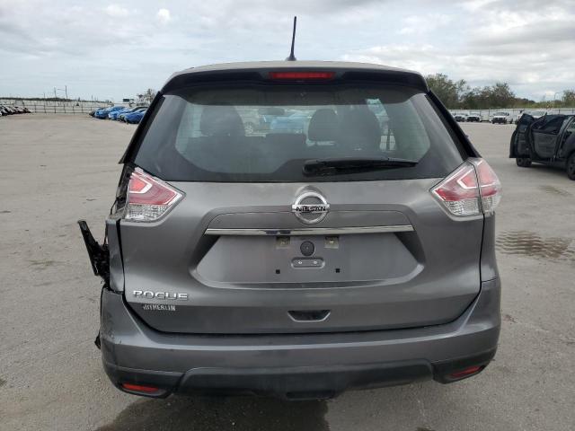 KNMAT2MT6FP562674 - 2015 NISSAN ROGUE S GRAY photo 6