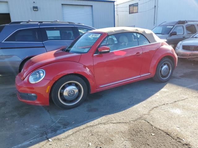 3VW5P7AT0DM800459 - 2013 VOLKSWAGEN BEETLE RED photo 1