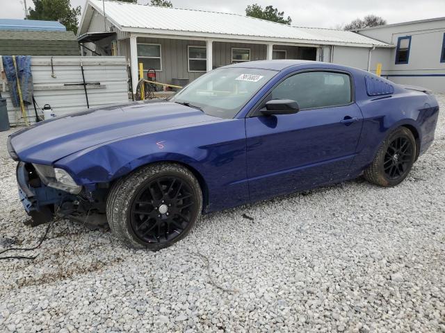 1ZVBP8AM0E5284564 - 2014 FORD MUSTANG BLUE photo 1