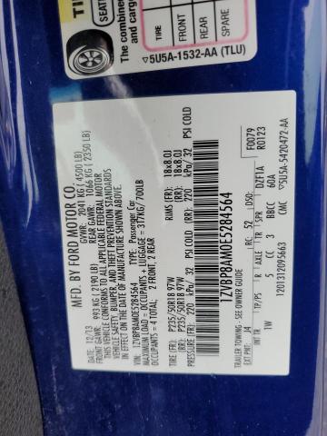1ZVBP8AM0E5284564 - 2014 FORD MUSTANG BLUE photo 12