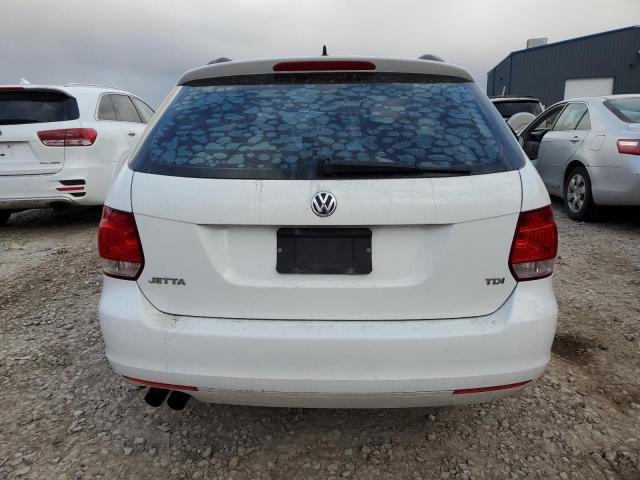 3VWML7AJ8CM651223 - 2012 VOLKSWAGEN JETTA TDI WHITE photo 6