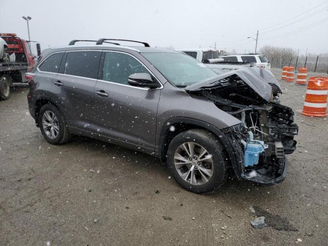 5TDJKRFH1ES007186 - 2014 TOYOTA HIGHLANDER XLE GRAY photo 4