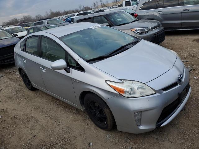 JTDKN3DU9C5455378 - 2012 TOYOTA PRIUS SILVER photo 4