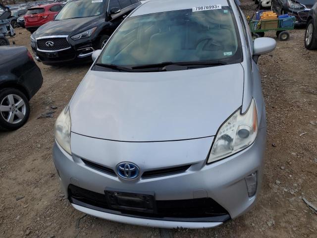 JTDKN3DU9C5455378 - 2012 TOYOTA PRIUS SILVER photo 5