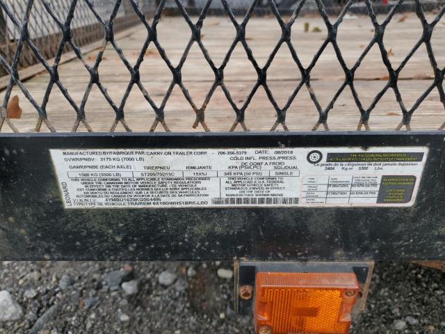 4YMBU1629KG004485 - 2019 UTILITY TRAILER Սև լուսանկար 10