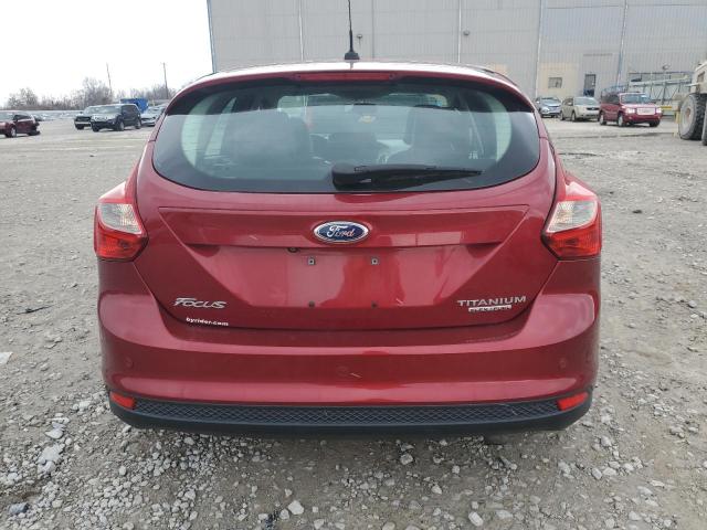 1FADP3N22EL126624 - 2014 FORD FOCUS TITANIUM RED photo 6