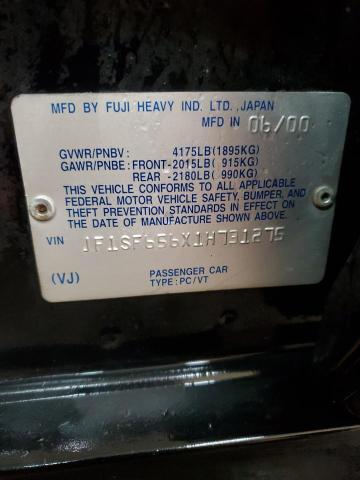 JF1SF656X1H731275 - 2001 SUBARU FORESTER S BLACK photo 14