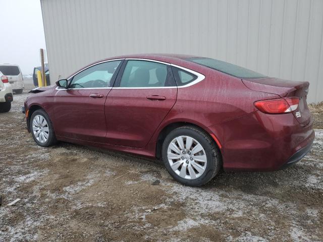 1C3CCCFB9FN550876 - 2015 CHRYSLER 200 LX BURGUNDY photo 2