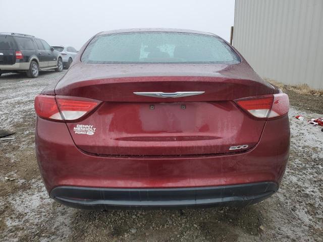 1C3CCCFB9FN550876 - 2015 CHRYSLER 200 LX BURGUNDY photo 6