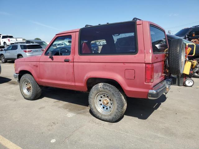 1FMCU14T3KUC47919 - 1989 FORD BRONCO II RED photo 2