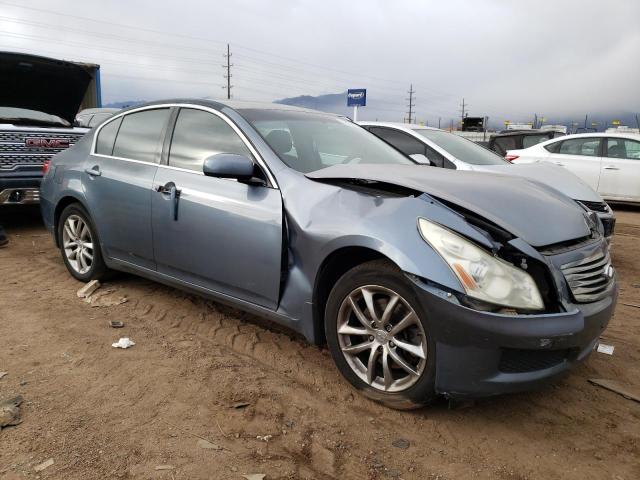 JNKBV61FX8M255435 - 2008 INFINITI G35 BLUE photo 4