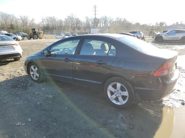 1HGFA16848L105646 - 2008 HONDA CIVIC EX BLACK photo 2