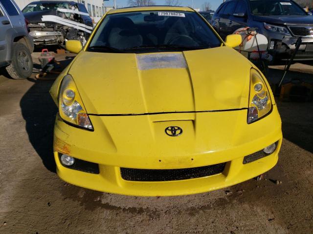 JTDDR32T450187606 - 2005 TOYOTA CELICA GT YELLOW photo 5