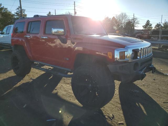 5GTDN13E978114681 - 2007 HUMMER H3 RED photo 4