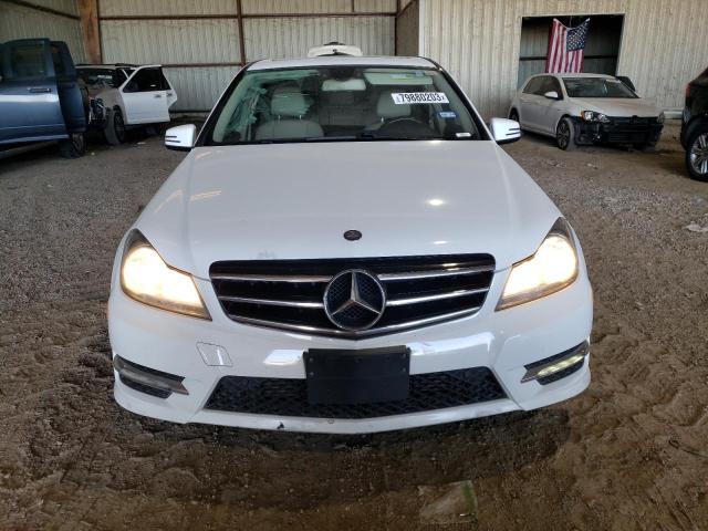 WDDGF4HB4EA961721 - 2014 MERCEDES-BENZ C 250 WHITE photo 5