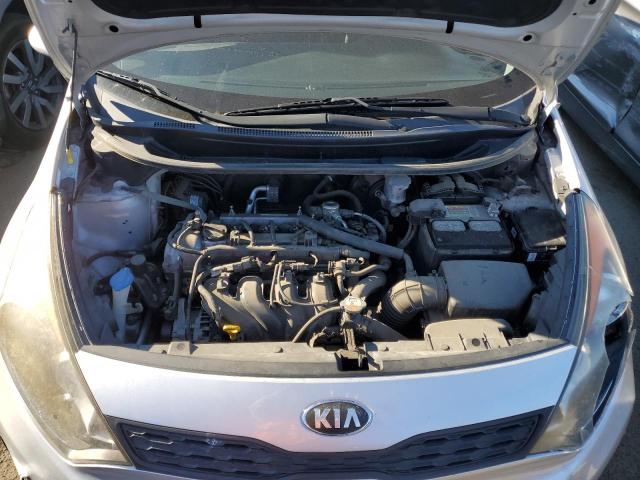 KNADM5A34D6164606 - 2013 KIA RIO LX SILVER photo 11