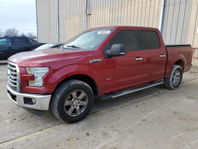 1FTEW1CG6FFD01655 - 2015 FORD F150 SUPERCREW RED photo 1