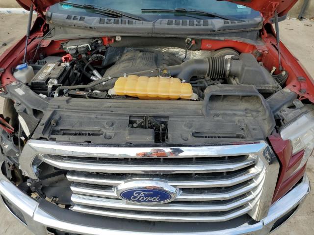 1FTEW1CG6FFD01655 - 2015 FORD F150 SUPERCREW RED photo 11