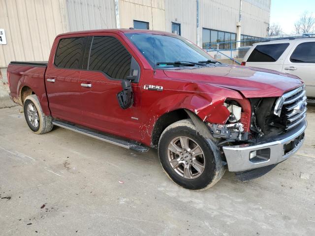 1FTEW1CG6FFD01655 - 2015 FORD F150 SUPERCREW RED photo 4
