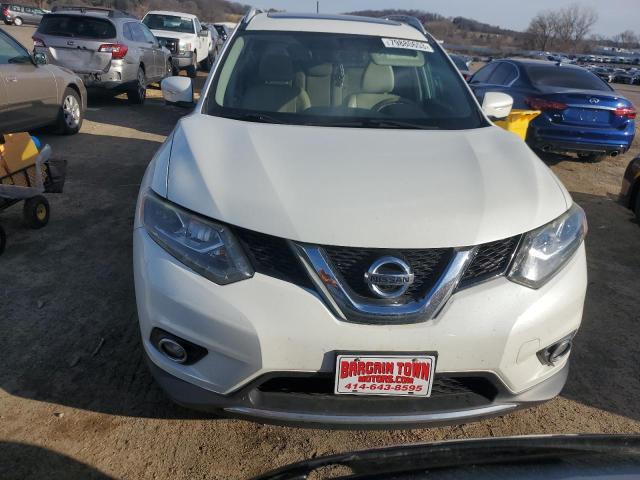 5N1AT2MV7FC854760 - 2015 NISSAN ROGUE S WHITE photo 5