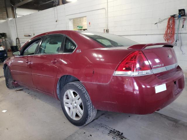 2G1WT55K169168780 - 2006 CHEVROLET IMPALA LT RED photo 2