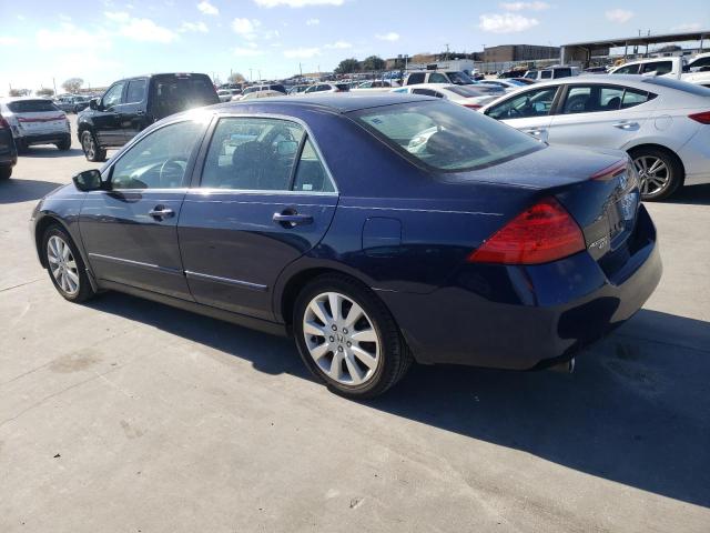 1HGCM664X7A095221 - 2007 HONDA ACCORD SE BLUE photo 2