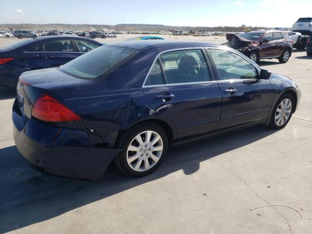 1HGCM664X7A095221 - 2007 HONDA ACCORD SE BLUE photo 3