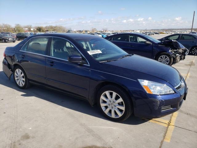 1HGCM664X7A095221 - 2007 HONDA ACCORD SE BLUE photo 4