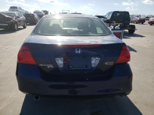 1HGCM664X7A095221 - 2007 HONDA ACCORD SE BLUE photo 6