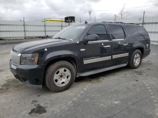 1GNSCJE02BR175824 - 2011 CHEVROLET SUBURBAN C1500 LT BLACK photo 1