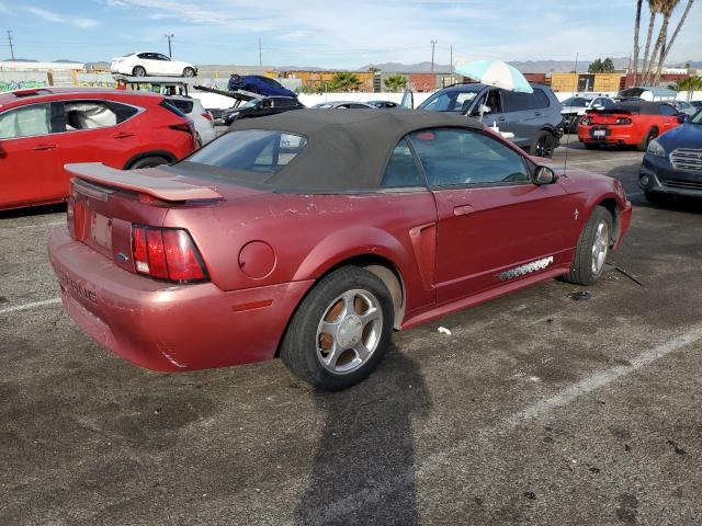 1FAFP44453F335997 - 2004 FORD MUSTANG RED photo 3