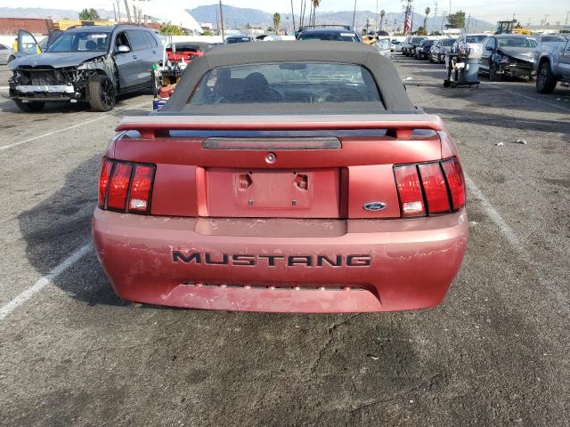 1FAFP44453F335997 - 2004 FORD MUSTANG RED photo 6