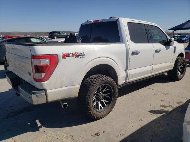 1FTFW1E84NFC02440 - 2022 FORD F150 SUPERCREW WHITE photo 3