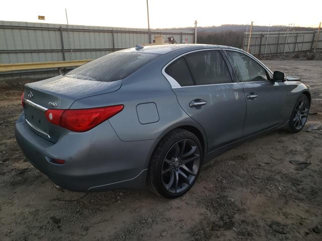 JN1BV7AR9EM694061 - 2014 INFINITI Q50 BASE BLUE photo 3