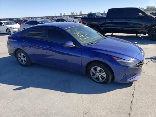 5NPLL4AGXMH038710 - 2021 HYUNDAI ELANTRA SE BLUE photo 4