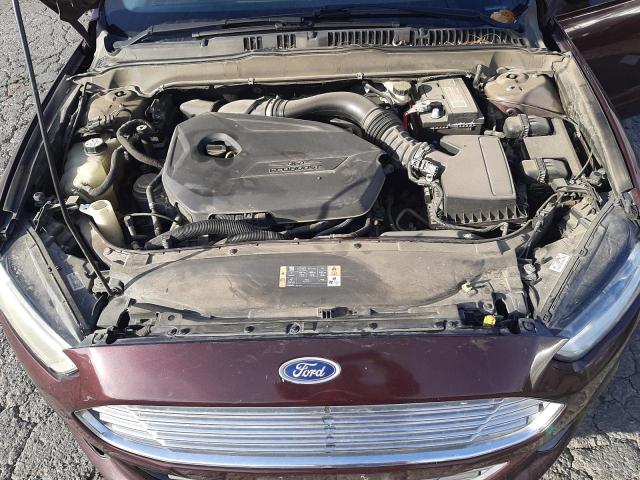 3FA6P0HR4DR347481 - 2013 FORD FUSION SE MAROON photo 11