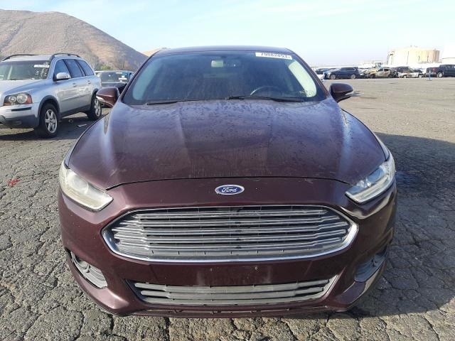 3FA6P0HR4DR347481 - 2013 FORD FUSION SE MAROON photo 5