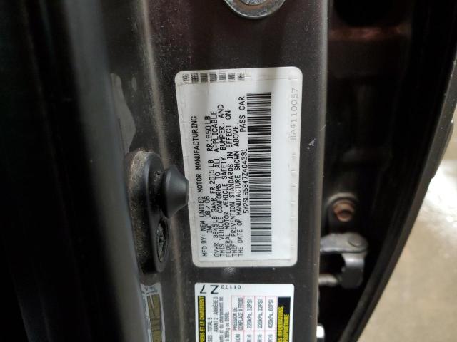 5Y2SL65847Z404331 - 2007 PONTIAC VIBE GRAY photo 12