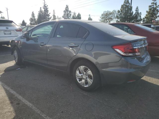 2HGFB2F52DH545381 - 2013 HONDA CIVIC LX GRAY photo 2