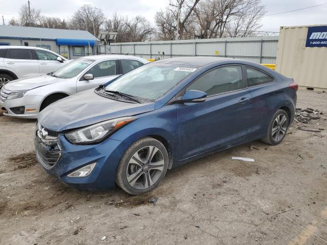 KMHDH6AH2EU028461 - 2014 HYUNDAI ELANTRA CO GS BLUE photo 1