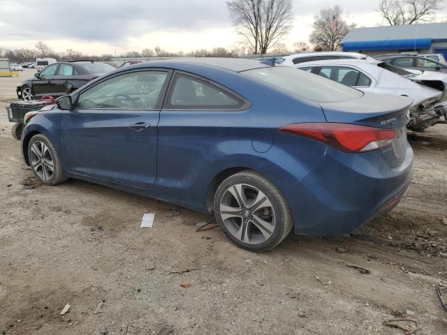 KMHDH6AH2EU028461 - 2014 HYUNDAI ELANTRA CO GS BLUE photo 2