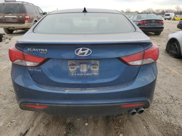 KMHDH6AH2EU028461 - 2014 HYUNDAI ELANTRA CO GS BLUE photo 6