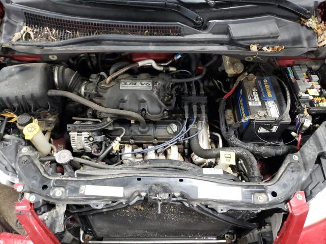 2A8HR54P08R699301 - 2008 CHRYSLER TOWN & COU TOURING RED photo 11