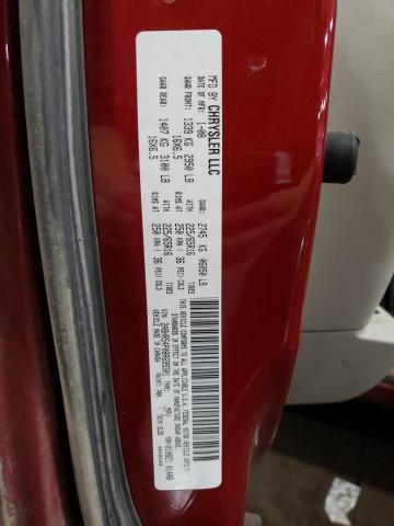 2A8HR54P08R699301 - 2008 CHRYSLER TOWN & COU TOURING RED photo 12