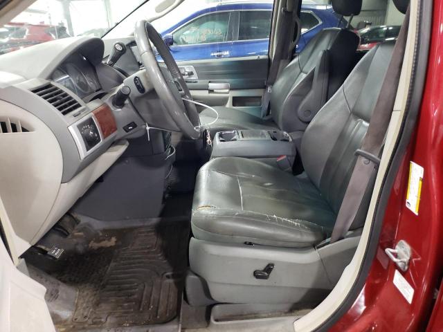 2A8HR54P08R699301 - 2008 CHRYSLER TOWN & COU TOURING RED photo 7